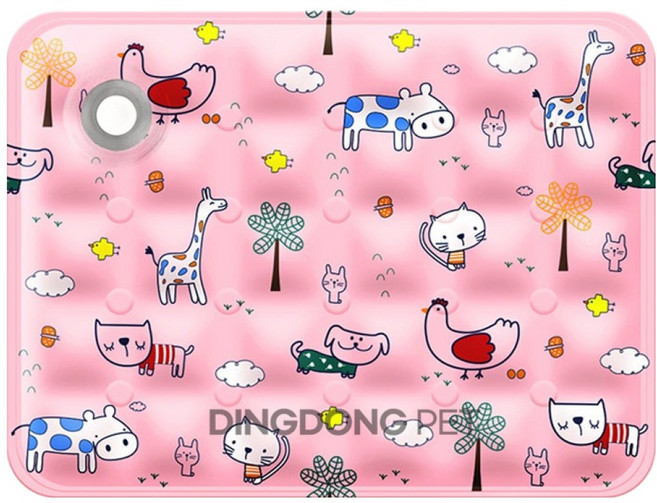 딩동펫 반려동물 애니멀 아이스 쿨매트, 핑크, 1개