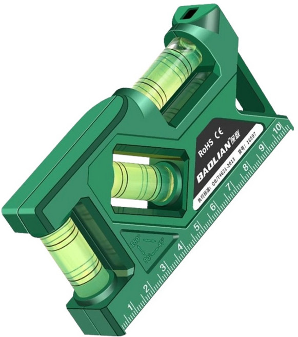 바올리안 3in1 미니 수평기 16597 100mm, 1개