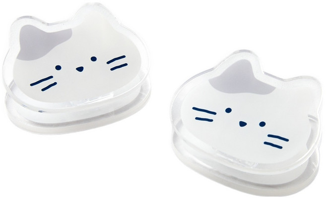 모던하우스 버터샵 아크릴 집게, 밀크캣, 2개