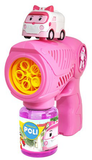 STAR TOY 波力救援小英雄 泡泡水槍玩具, 安寶粉色, 1個