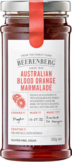 비렌버그 오스트레일리안 블러드 오렌지 마말레이드, 300g, 1개