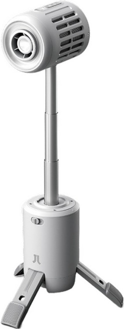 지수라이프 BLDC 10단 휴대용 탁상용 캠핑 선풍기, Outdoor Fan Ultra1, Light Grey