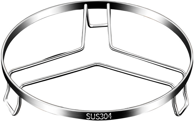 couselect 304不鏽鋼萬能高腳蒸架/鍋架/隔水加熱架/蒸盤/蒸籠/隔熱架 大(18.3 x 18.3 x 3.5cm) 銀色, 1個, 18.3cm