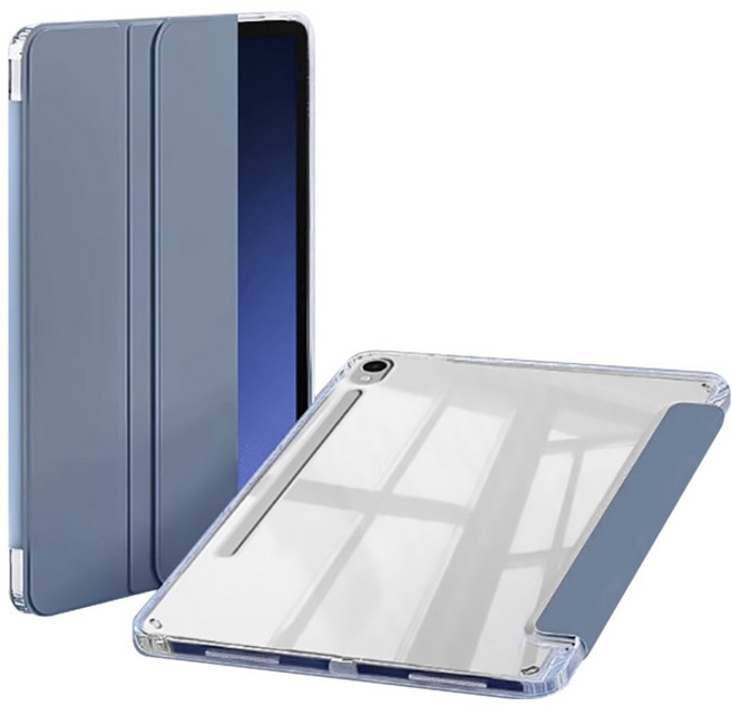 태블리스 태블릿pc S펜 수납 클리어 커버 케이스 TM-35, 인디블루, 1개
