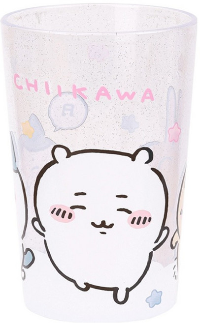 릴팡 먼작귀 블링 투명 점보컵, 혼합색상, 1개, 500ml