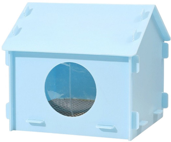 순잠 반려동물 시원한 여름 에어컨보다 좋은 쿨하우스, 블루, 1개