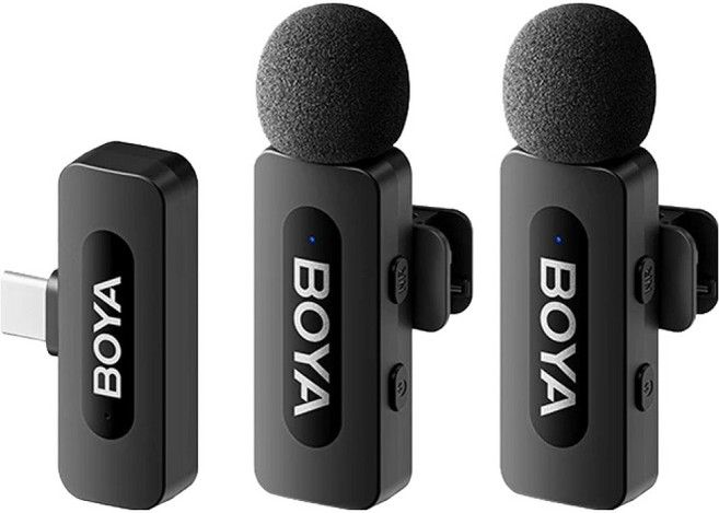 보야 BY V20 V2.0 무선마이크 C타입 수신기 + 송신기 2p 세트, 혼합색상