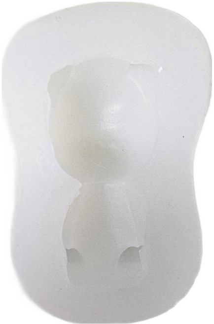 앉아있는 베어브릭 몰드, 화이트, 1개