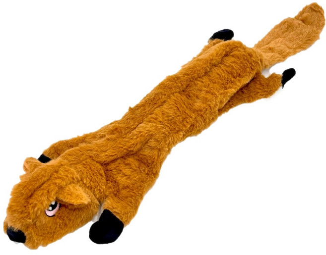 둥둥펫 강아지 극세사 롱바디 애니멀 다람쥐 인형 삑삑이 장난감, 혼합색상, 1개