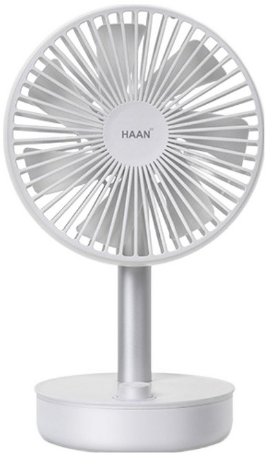 한경희생활과학 7엽날개 자동좌우회전 BLDC 탁상용 무선 선풍기, HAAN-MFL400, 화이트