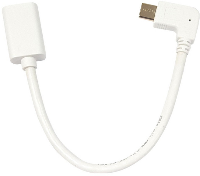 에듀플레이어 A타입-C타입 기억자형 연장케이블, 1개, 158mm