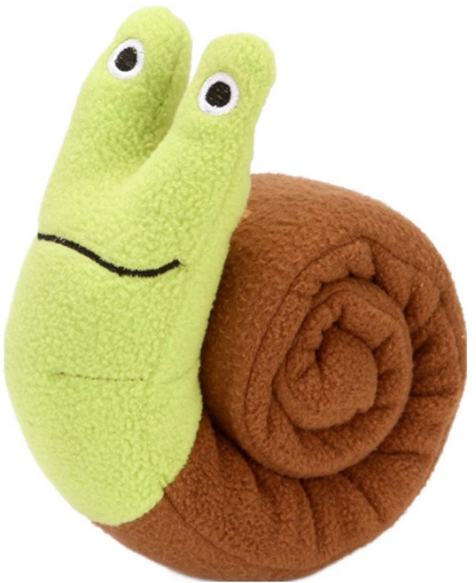 티티펫 강아지 달팽이 노즈워크 삑삑이 장난감, 그린, 1개