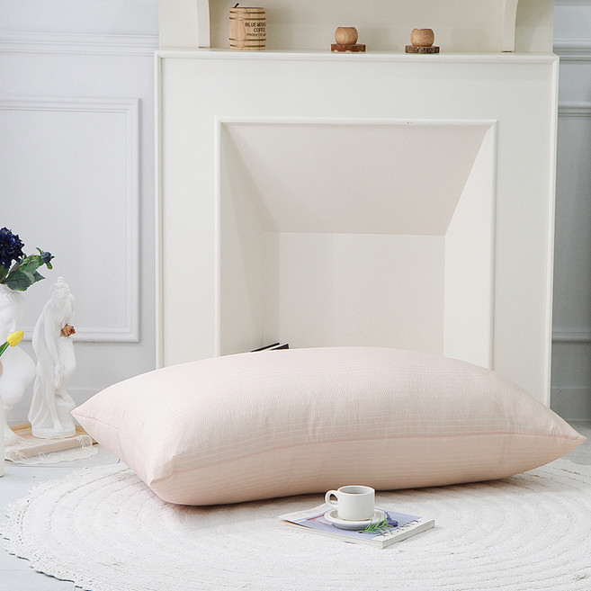 단잠 시어서커 시원한 등쿠션 + 커버 솜포함 일반형, 솔리드샌드베이지