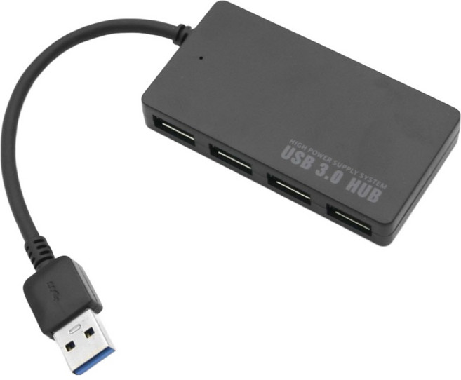 컴스 USB 3.0 허브 4포트 무전원 30cm BT367, 1개
