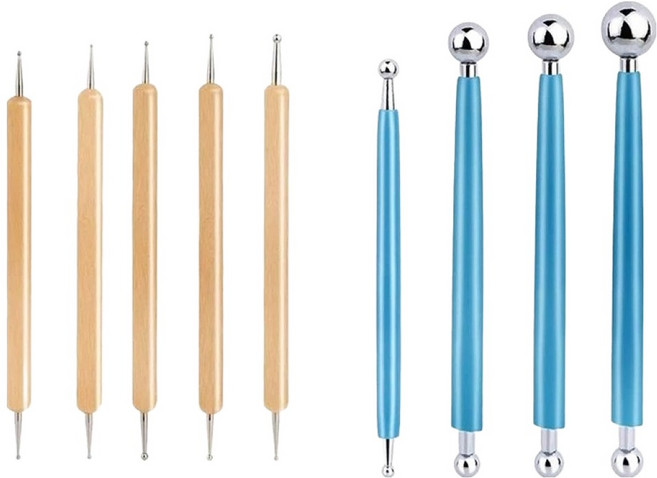 올이즈유 조소도구 도예 조각도 A타입 9종 세트, 9개입