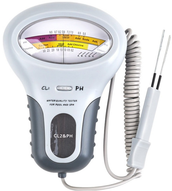 컴스 수질 농도 테스터기 CL2 잔류염소 PH 수소이온농도 측정 IF050, 207g, 1개