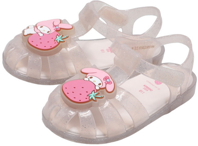 SHOOPENkids 女童三麗鷗發光漁夫果凍涼鞋 HPKV1FS61Q