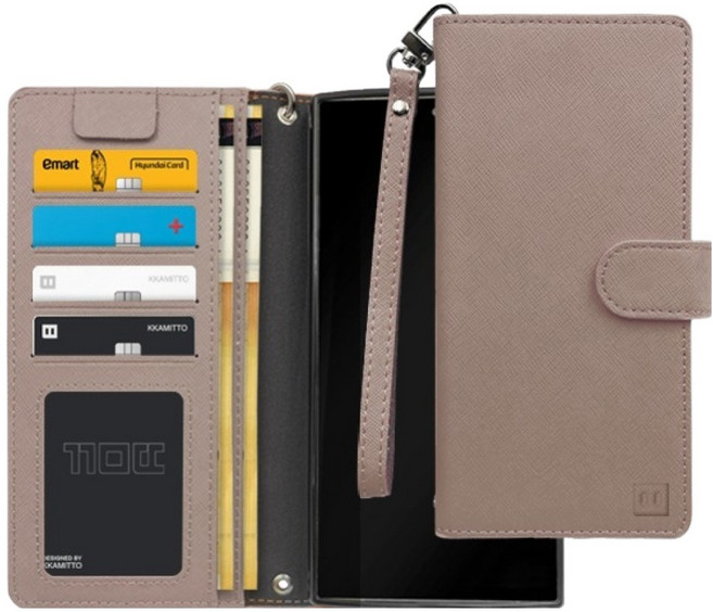 까미또 에포크 모리 천연 소가죽 다이어리 휴대폰 케이스