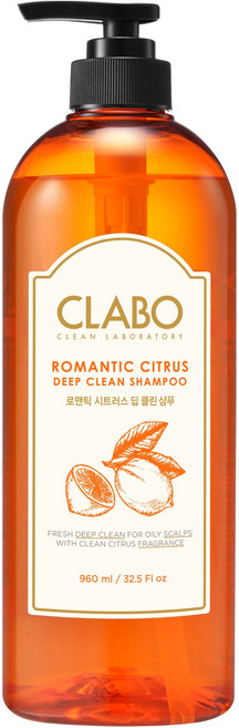CLABO 로맨틱 시트러스 딥클린 샴푸 선셋 루바브, 960ml, 1개