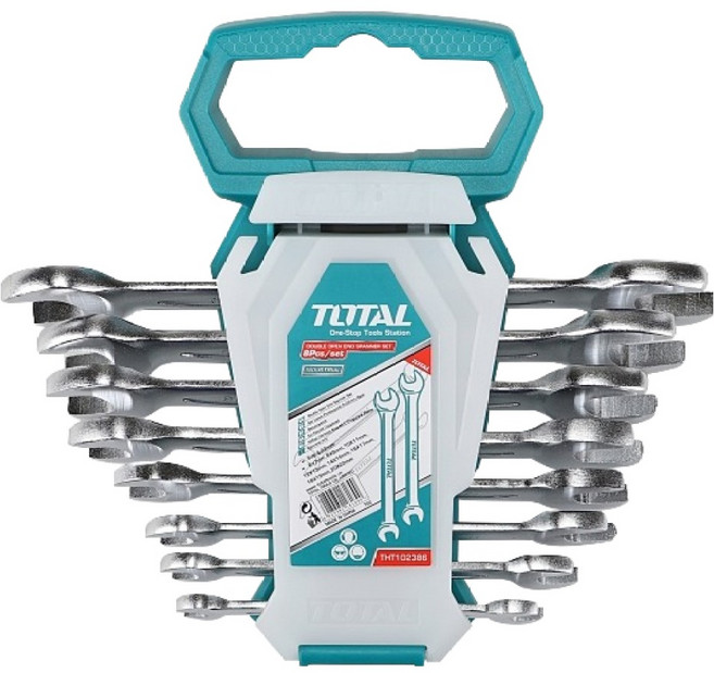 토탈툴스 TOTAL 토탈공구 가정용 양구스패너 8p 세트, 1세트, 스패너 8종