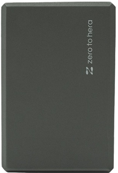 제로투헤라 소프트 요가 EVA 폼 블럭, 다크그레이, 1개