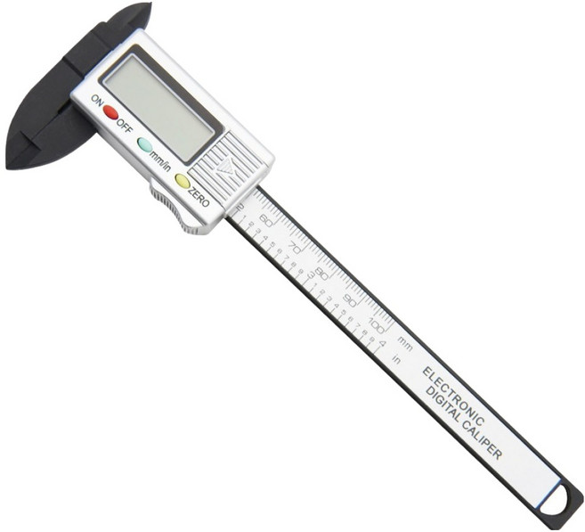 컴스 디지털 버니어 캘리퍼스 정밀 두께 측정 공구 100mm TB088, 1개