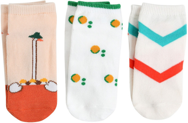 moimoln 兒童款Sweety運動短襪3雙組 M242SOI33P