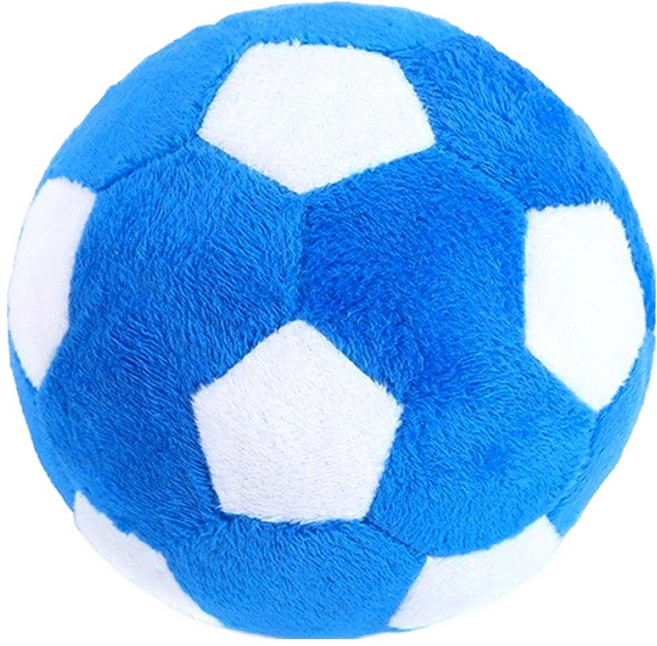 둥둥펫 강아지 푹신한 삑삑이 축구공 인형, 혼합색상, 1개
