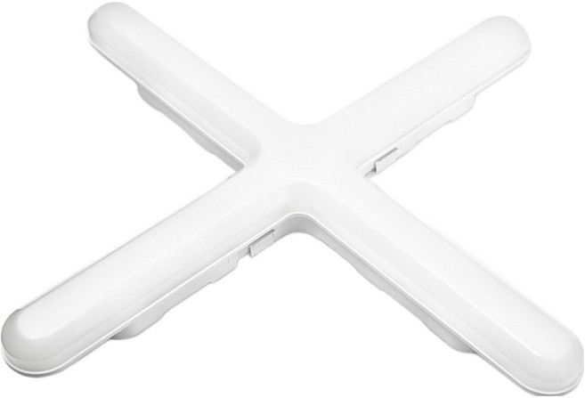 장수램프 LED 십자등 55W 등기구 교체 전등 세트, 화이트 + 주광색