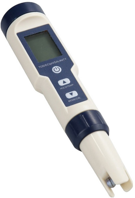 컴스 수질 농도 테스터기 PH TDS EC 염도 온도 측정기 NY637, 84ml, 84g, 1개