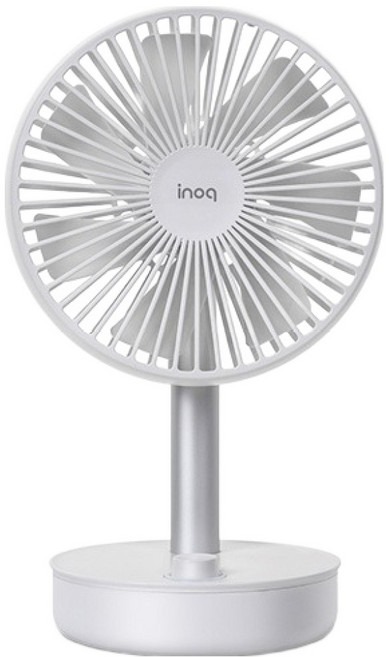 이노크아든 7엽날개 자동좌우회전 BLDC 탁상용 무선 선풍기, IA-MFL405, 화이트