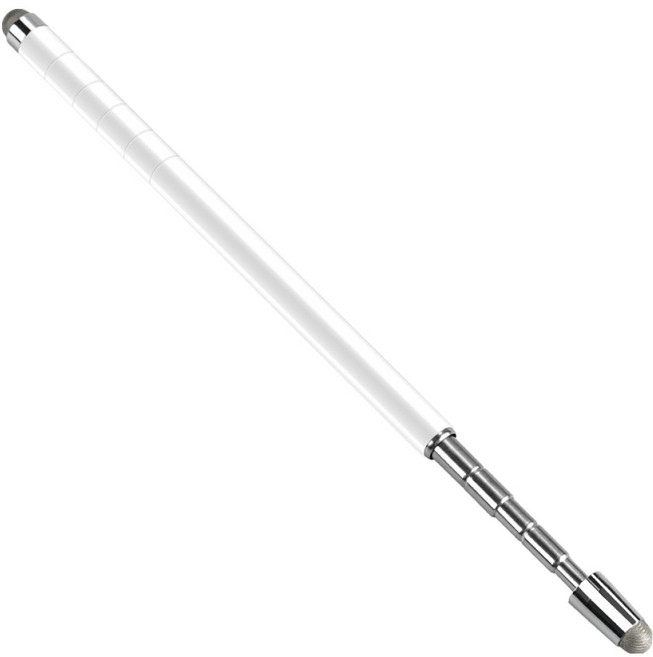 컴스 정전식 터치펜 지시봉 겸용 IH789, 1개, White