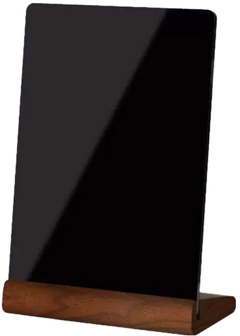 노르노르 아크릴 데스크탑 메시지 보드 메모판 + 받침 진한브라운 세트