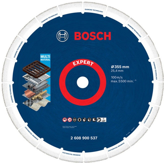 BOSCH 博世 EXPERT 鑽石金屬切割片 25.4 x 355 mm 2608900537, 1個