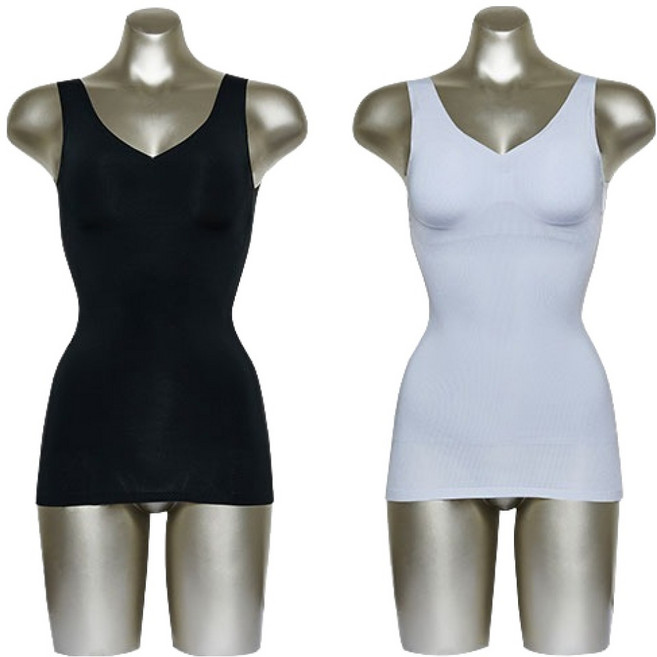 피트인 쿨메쉬 복부보정 몰드일체형 브라탑 나시 2종 세트