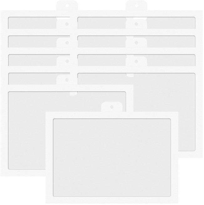 세우세 고급 종이 액자 벽걸이형 가로형, 10개, 화이트