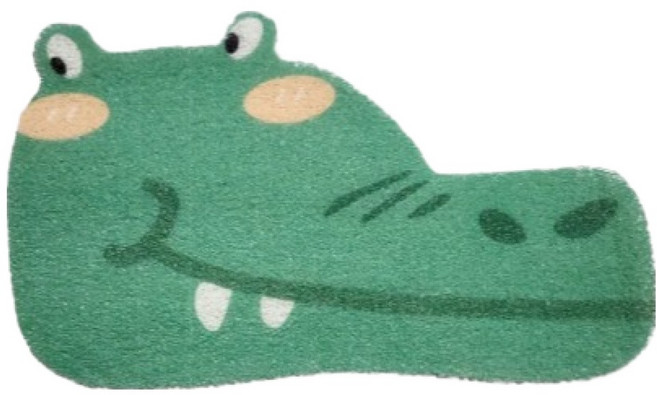 미소로운 큐트 모양 미끄럼방지 욕실 매트, 악어, 1개