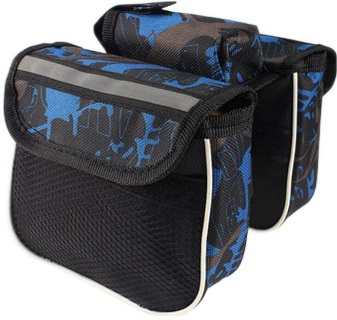 루미온 자전거 수납 프레임가방, 카모 블루, 1개