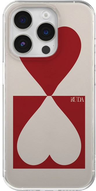 이루다 플레잉카드 투명 젤리 휴대폰 케이스