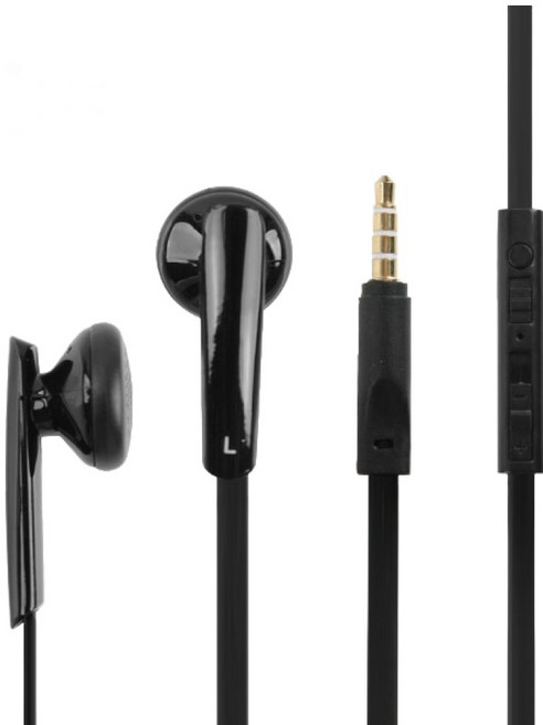 리주 컴스 스테레오 3.5 AUX 스마트폰 볼륨조절 이어폰 X-524, BU920, Black