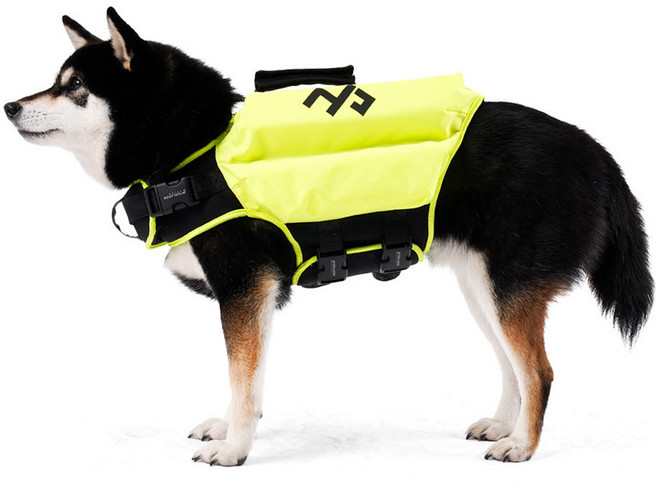 인터라켄커스텀 강아지 프로가드 라이프자켓 구명조끼, 1개, 옐로우