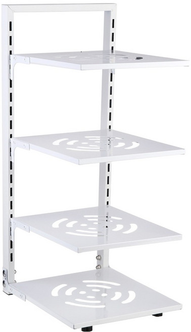 플라라 후라이팬 정리대, 화이트, 1개, 4단