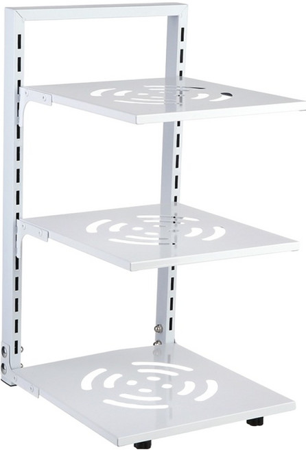 플라라 후라이팬 정리대, 화이트, 1개, 3단