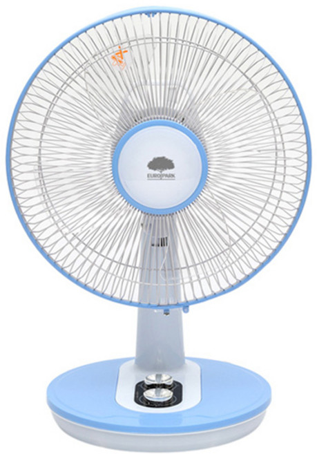 유로파크 30cm날개 데스크탑 선풍기, 블루, EU-128KN