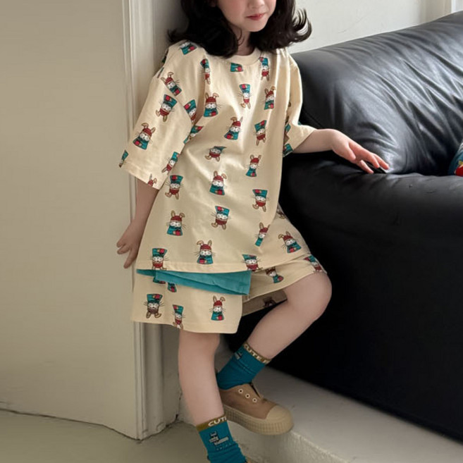 Arbe 아동용 유너츠 상하복 세트