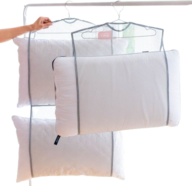 트레이드웨이 베개 및 장난감용 다기능 세탁건조망 2종 세트, 그레이