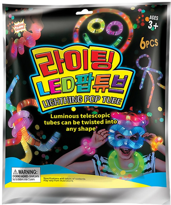 씽크토이 라이팅 LED 팝튜브 6p, 혼합색상, 1개
