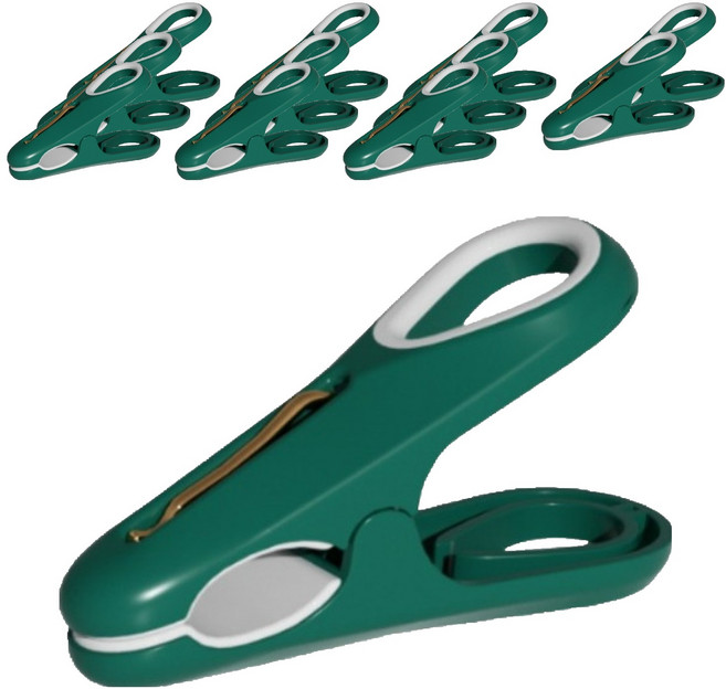 자국없는 빨래집게, 그린, 12개
