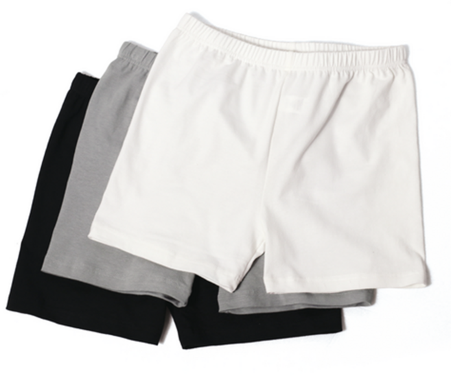 BASE ALPHA ESSENTIALS 兒童款棉質彈力內搭3分短褲3件組