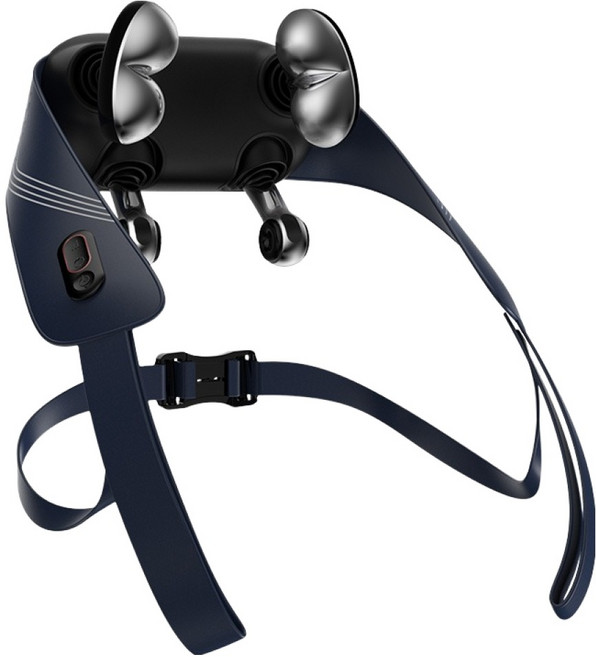 필립스 목 어깨 마사지기, PPM3523, 다크 블루